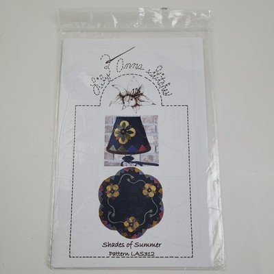 Lily Anna Stitches ''Shades of Summer'' pattern featuring a dark blue lantern