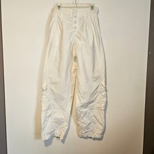 Free People Movement Parachute Cargo Pants Medium Snap Fly Streetwear Barrel Leg