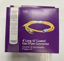 Smart Choice - Stainless Steel - Dryer Gas Line 3/8" X 4' 