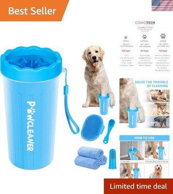 Professional 7 in 1 Dog Paw Cleaner for Dogs & Cats - Includes 1 Portable Paw...