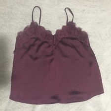 Abercrombie Fitch Satin Lace Trim Detail Cami Tank Size XSmall