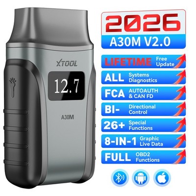 XTOOL A30M V2.0 Anyscan Wireless BT OBD2 Scanner Bidirektionales Scan-Tool DE