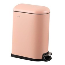 HPM1009G Roland Mini 2.6-Gallon Step-Open Trash Can,with Soft Flamingo Pink