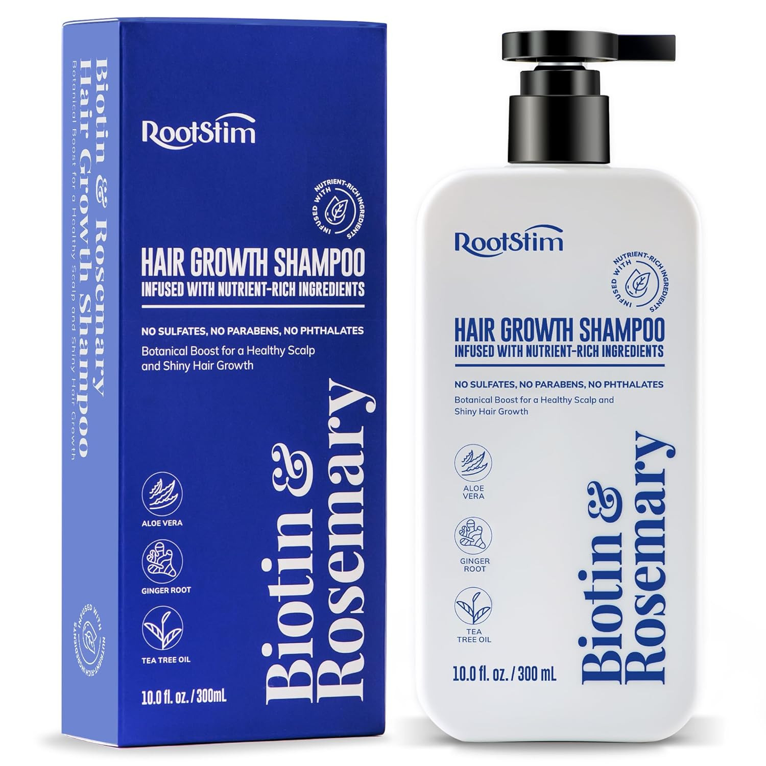 Biotin & Rosemary Shampoo for Hair Growth: Hair Loss Shampoo for Thinning Hair I