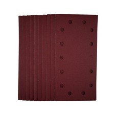 Image of Draper 1/2 Sanding Sheets with Hook and Loop, 115 x 230mm, 240 Grit (Pack of 10)
