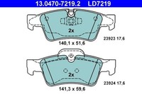Ate BremsbelÄGe Bremsbelagsatz Hinten MERCEDES-BENZ M-KLASSE R-KLASSE W251 V251