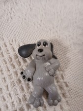 Gray POUND PUPPIES Mini Figure 1984 Vintage Rare Puppy Dog
