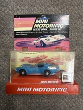  Vintage Ideal 1969 Mini Motorific Blue Corvette Sting Ray Car NIB