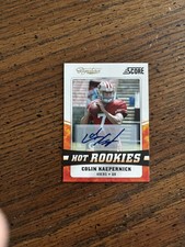 Autograph Colin Kaepernick 2011 Score Hot Rookies Insert Rookie Card #8 49ers. rookie card picture