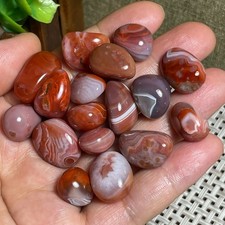 57g Tumbled Stone red agate stone raw rock polished gemstone Healing Crystal