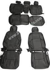 Black Leather Seat Replacement Covers Upgrade For 2011-24 Toyota 4runner 2 Row Black Leather Seat Replacement Covers Upgrade For 2011-24 Toyota 4runner 2 Row