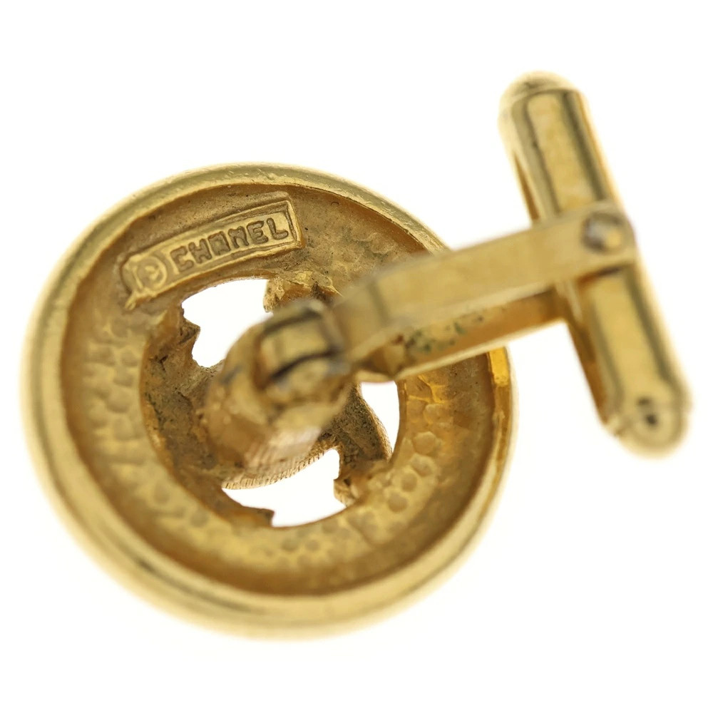 Chanel Size Coco Mark Cuff Button Coco Mark Gold … - image 5
