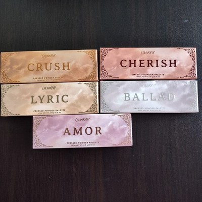 ColourPop eyeshadow palettes Cherish Amor Ballad Crush Lyric travel cosmetics 