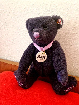 Steiff Teddy Bär 2014 ''Museumsbär'' Brummstimme dunkelblau unbespielt