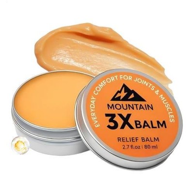 Mountain 3X Relief Balm 80ml Organic Arnica Camphor Fast Absorbing Gel