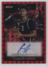 2024-25 Topps Finest Red Refractor 1/5 Cameron Johnson #ES-CJ Auto 3hd