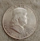 SILVER 1948 P FRANKLIN HALF DOLLAR TP-3233