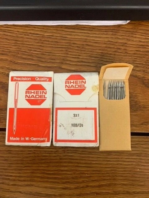 10 Rhein Nadel 7x1 180/24 Heavy Duty Sewing Needles, Industrial, Free Shipping