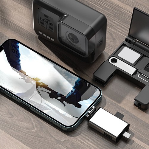 Universal Memory Card Reader Usb2.0 Type-c Adapter Laptop Multi-function Storage - Zdjęcie 2 z 12