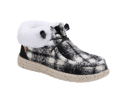 Lamo Cassidy Women's Shoes Black Plaid - 7 Medium