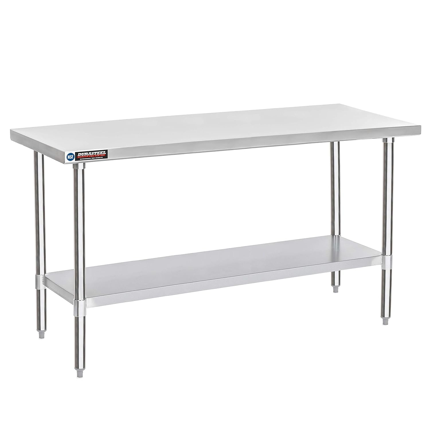 Durasteel Food Prep Stainless Steel Table - 24 X 72 Inch Commercial Metal Workbe
