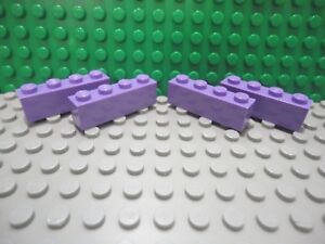 Lego 4 Medium Lavender 1x4 base plate NEW