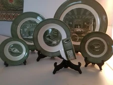 Vintage 6 PCs Royal China Colonial Homestead-Green - 1 place setting