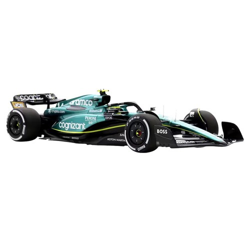1/18 SPARK ASTON MARTIN F1 AMR23 #14 FERNANDO ALONSO BAHRAIN GP w/ DISPLAY CASE - Picture 4 of 9