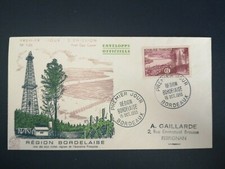 France Premier Day FDC Yvert 1036 Region Bordelaise 6F Bordeaux 1955