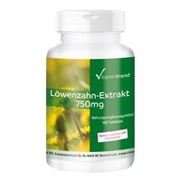 LöWenzahn-Extrakt 750 Mg - 180 Tabletten 10-Fach Konzentriert Vegan Vitamintrend