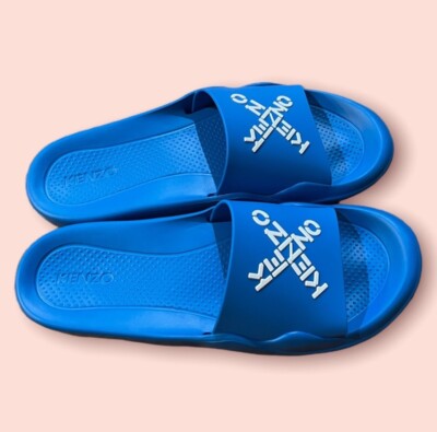 Kenzo Mens Blue Poolside Slides Kenzo Men main image 4