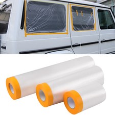 3Pcs Pre-taped Adhesive Assorted Masking Paper for Automotive Painting Covering