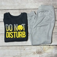Wonder Nation Boys  Do Not Disturb  2 Piece Pajama Set Size S 6-7 . NWT 