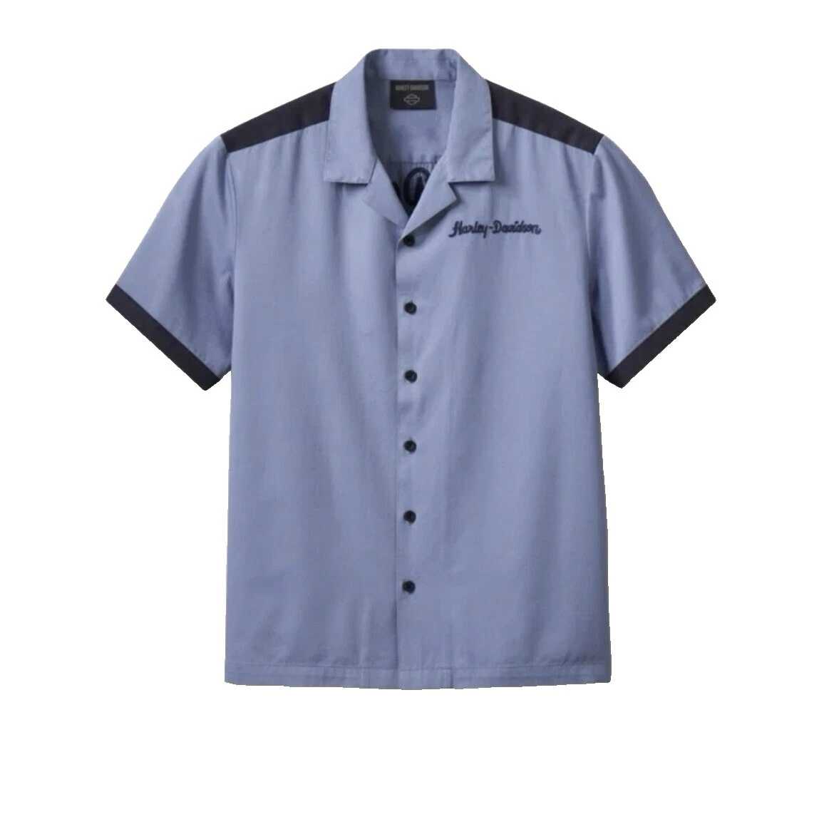 Harley-Davidson Short Sleeve Regular Size Casual Button-Down Shirts for Men