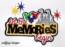 CRAFTECAFE DISNEY KID TITLE premade paper piecing scrapbook diecut piece 3d PAGE