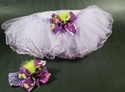 LAVANDER TUTU & HEADBAND SET WITH PURPLE BOW 