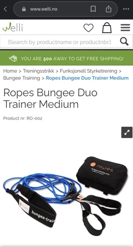 Bungee Duo Trainer Fitness Ropes System Medium Norwegian