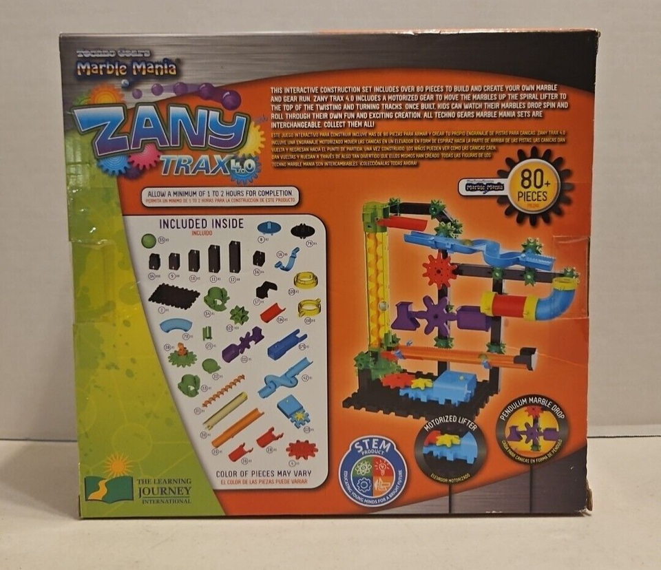 Techno Gears Marble Mania Zany Trax 4.0 New & Sealed eBay