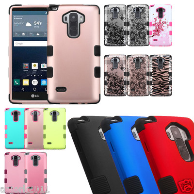 Shockproof Multi-Layer Hard Cover+Skin Case for LG G Stylo Vista LS770  H740