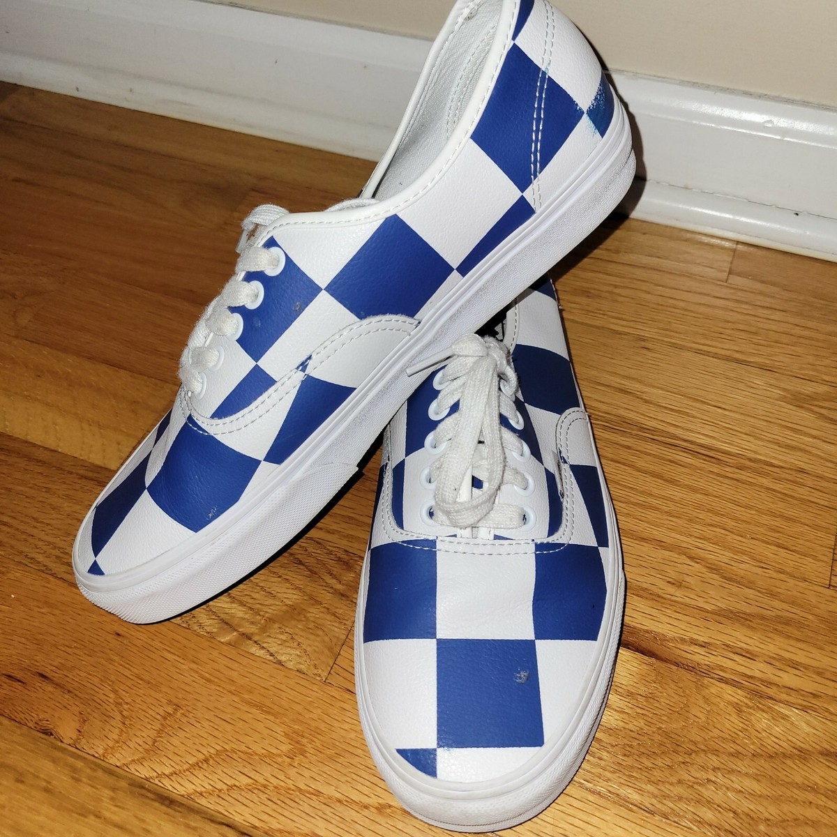 Size 10 - VANS Authentic Leather Check for sale online | eBay