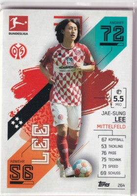 Match Attax 21/22 Bundesliga 2021/2022 Karte Nr. 264 Jae-Sung Lee