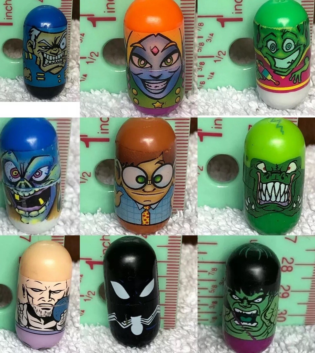Mighty Beanz Lot Of 9 Marvel, Bookworm, Hulk, | eBay