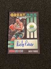 Ricky Pierce 2020-21 Hoops Great SIGnificance Gold Auto #d /10 Sonics Bucks