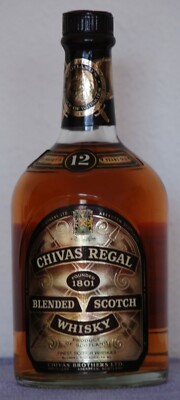 Chivas Regal 12 Years Blended Scotch Whisky, 75cl, 43%, aus den 1980er Jahre