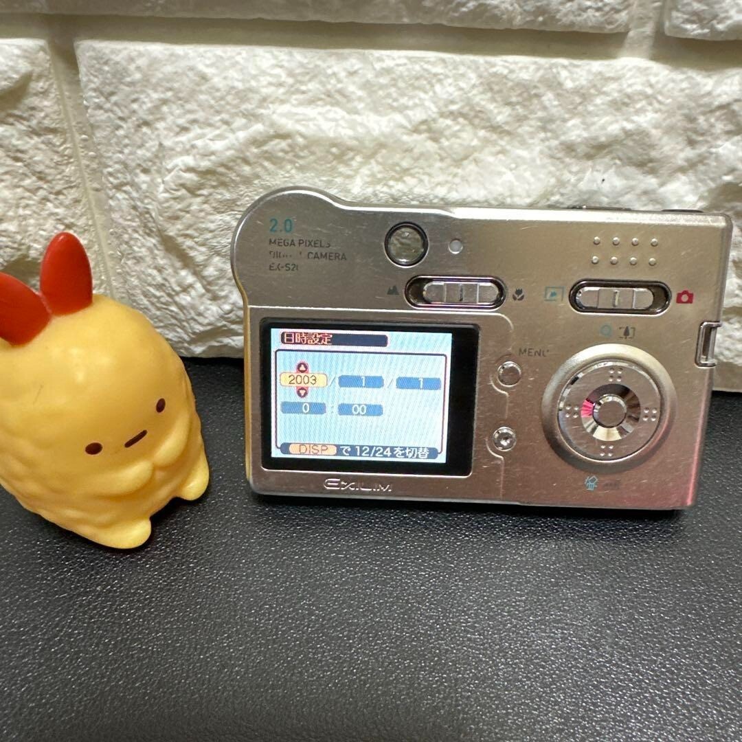 CASIO EXILIM EX-S20 シルバー 2.0メガピクセル CASIO EXILIM EX-S20 Silver Compact Digital Camera 2.0MP From