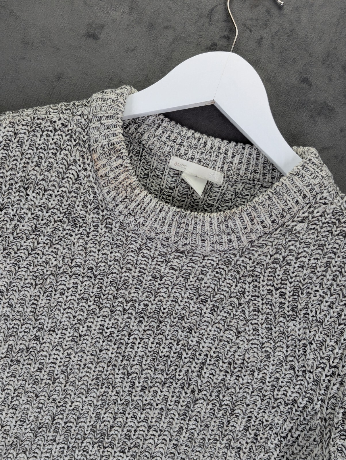 H&M Cropped Jumper Size XS Long Sleeve Pullover Sweater Cotton & Acrylic image 2