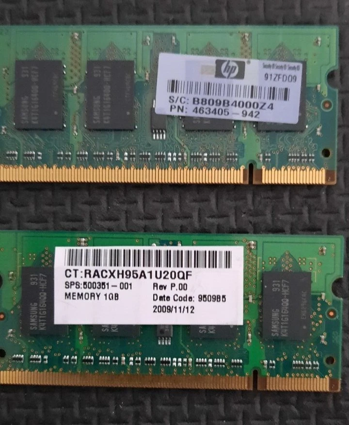 Two sets of Samsung/HP and Vintage Ram 1 GB DDR SDRAM Memory Modules - Image 4 of 4