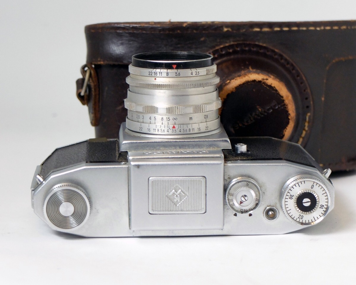 PRAKTICA 初代モデル ZEISS TESSAR 50mm f3.5 T Praktica EX Carl Zeiss Jena Tessar 50mm 1:3.5 Red T 35mm film