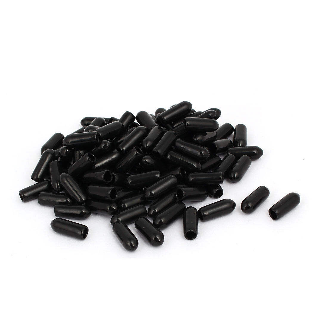 Bolt End Covers MECCANIXITY 100pcs Rubber End Caps - 4mm PVC Vinyl Screw Thread Protectors In Black & Red 4mm Rubber End Caps For Screw Thread Protection - Foto 10