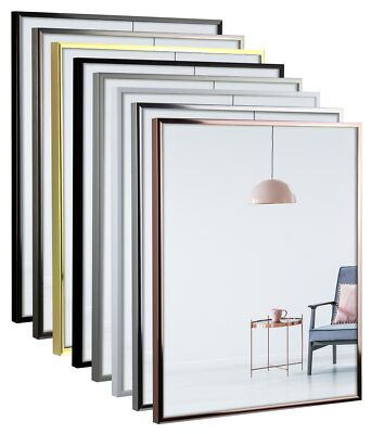 Amalthea Aluminium Bilderrahmen Größenwahl matte Verglasung